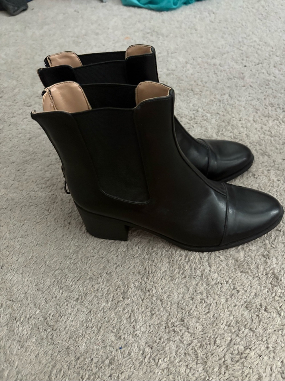 Women's Black Chelsea Ankle Boots - Classic Leather Style